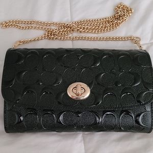 Coach leather crossbody purse